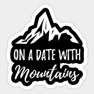 Mountains Hiking Sticker